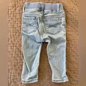 Baby GAP light denim baby jeans size 6-12 months elastic waist back pockets